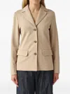 Max Mara Baco Single-breasted Jacket In Brown
