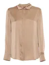 Max Mara Baden Camel Shirt In Beige