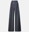 Max Mara Baden Pleated Virgin Wool Wide-leg Pants