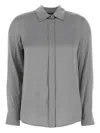 Max Mara Camicia Baden In Raso Stretch Carta Da Zucchero  Donna In Grey