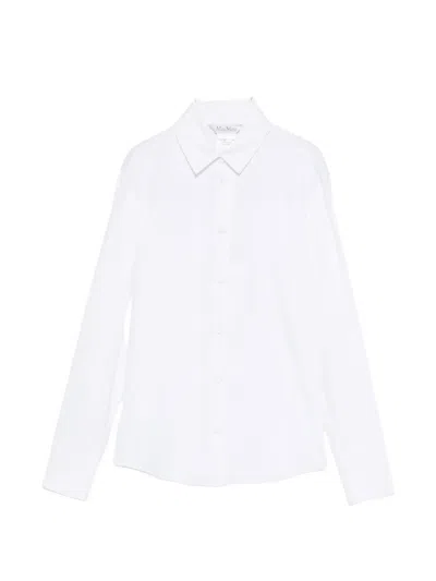 Max Mara Badesse Long-sleeve Shirt In White