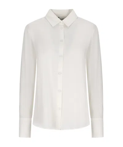 Max Mara Badesse Long-sleeve Shirt In White