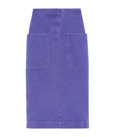 Max Mara Bag Pencil Skirt In Blue