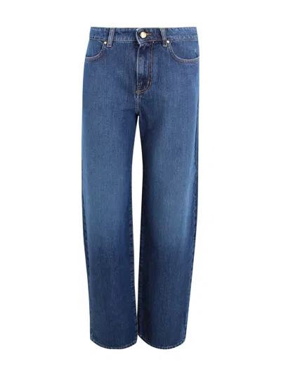 Max Mara Baggy Five-pocket Jeans In Blue
