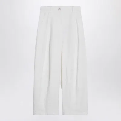 MAX MARA MAX MARA BAGGY TROUSERS IN TWILL