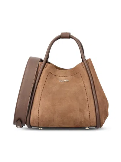Max Mara Small Marine Bag In Brown