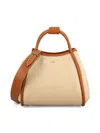 Max Mara Logo Plaque Top Handle Bag In Orange