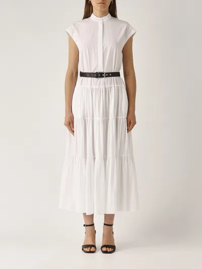 Max Mara Bairo Dress In White