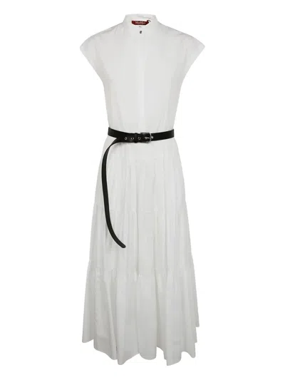 MAX MARA BAIRO TIERED MIDI DRESS