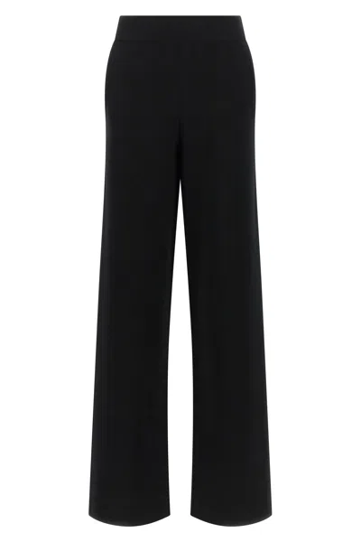 Max Mara Wool Lounge Pants In Black