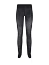 Max Mara High Waist Knitted Tights In Grey