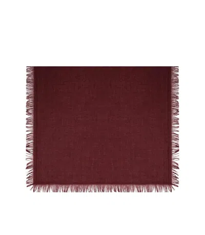 Max Mara Ballo Burgundy Scarf In Brown