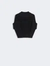 Max Mara Balloon-shaped Cotton Jumper In Black