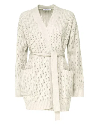 Max Mara Balzac Cardigan In Yellow