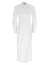 Max Mara Wrap Design Dress Buttoned Cuffs In White
