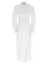 Max Mara Wrap Design Dress Buttoned Cuffs In White