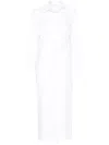 Max Mara Wrap Design Dress Buttoned Cuffs In White