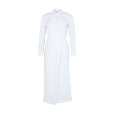 Max Mara Balzac Maxi Shirt Dress In White