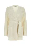 Max Mara Ivory Wool Blend Balzac Cardigan