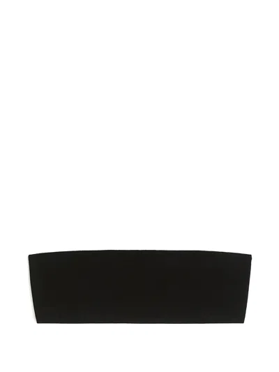 Max Mara Bandeau Bra In Stretch Viscose In Black