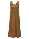 Max Mara Brown Banio Dress In Brown