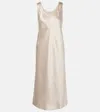 Max Mara Women's Talete Satin Slip Dress In Beige