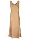 Max Mara Banjo Slip Midi Silk Dress