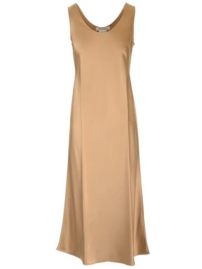 Max Mara Banjo Sleeveless Midi Dress In Brown