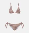 Max Mara Baobab Printed Bikini In Brown