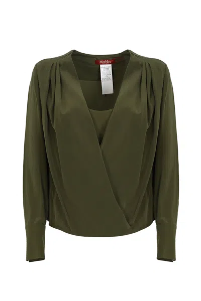 MAX MARA BARBARA CREPE DE CHINE BLOUSE