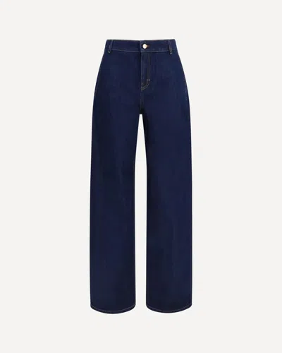 Max Mara Barrel-leg Denim Jeans In Blue
