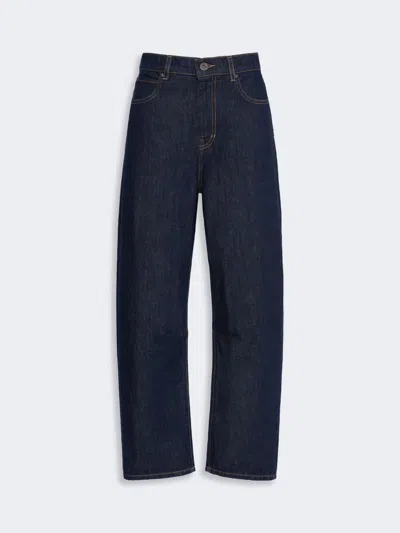 Max Mara Barrel-leg Denim Jeans In Black