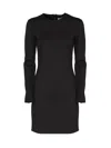 Max Mara Short Technical Jersey Dress In Black