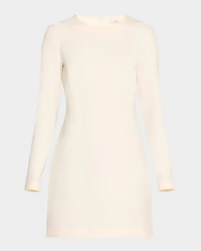 Max Mara Bartolo Mini Dress In White