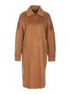 Max Mara Oversize Coat In Cashmere Coats Brown In Beige