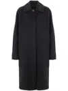 Max Mara Baruffa Coat In Black