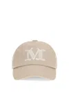 Max Mara Mxacircense Logo Baseball Cap In Neutral