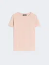Max Mara Basic Cotton Jersey T-shirt In Pink