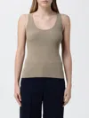 Max Mara Basic Cotton Top In Green