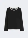 Max Mara Basic Jersey T-shirt In Black