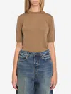 Max Mara Basic Wool Sweater In Brown