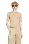 Max Mara Basic Wool Sweater In Brown