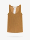Max Mara Silk Top In Brown