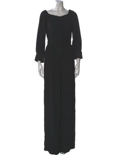 Pre-owned Max Mara Bateau Neckline Jumpsuit In Gray