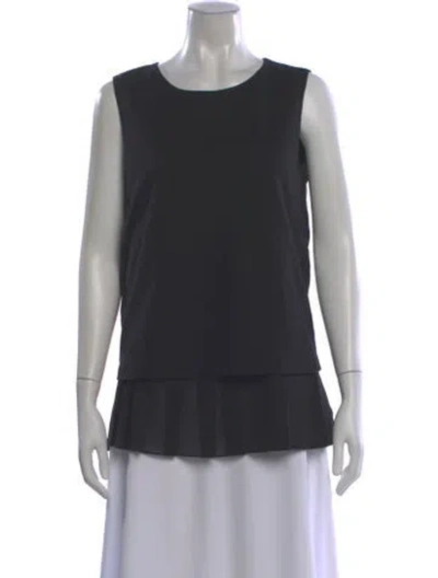 Pre-owned Max Mara Bateau Neckline Mini Dress In Gray