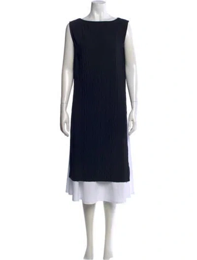 Pre-owned Max Mara Bateau Neckline Sleeveless Top In Black