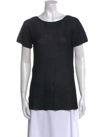 Pre-owned Max Mara Bateau Neckline Sweater In Blue