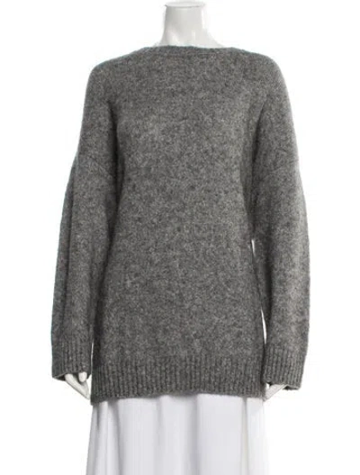 Pre-owned Max Mara Bateau Neckline Sweater In Blue