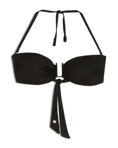 Max Mara Bchamelia Bikini Top In Black