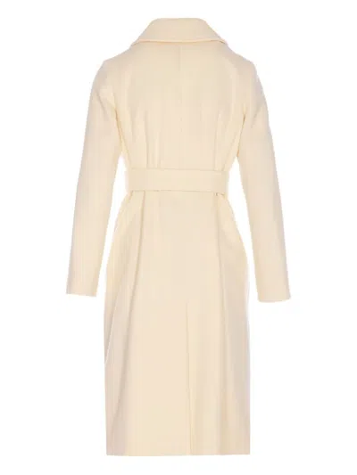 Max Mara Bcollag Belted Double-breasted Coat In Pink